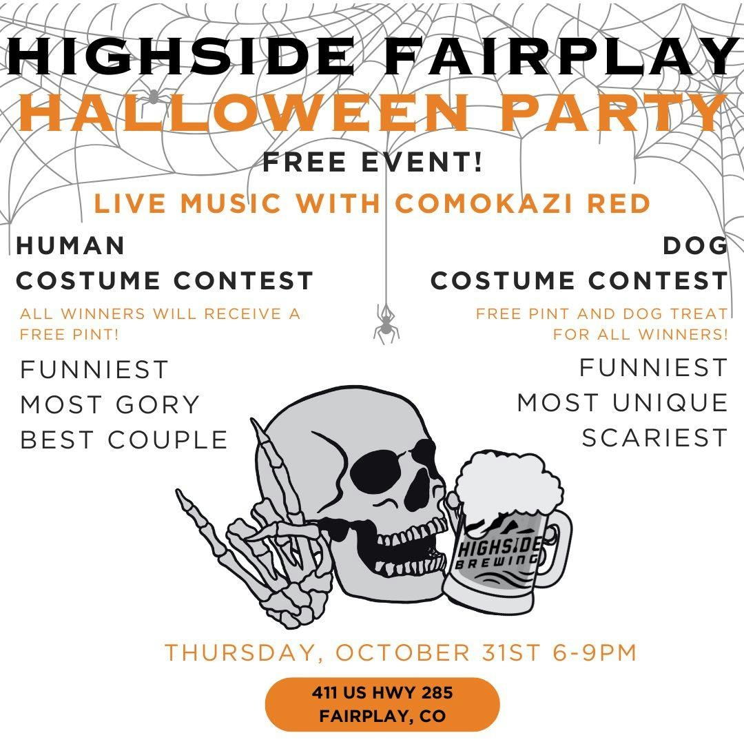 Halloween flyer with event details