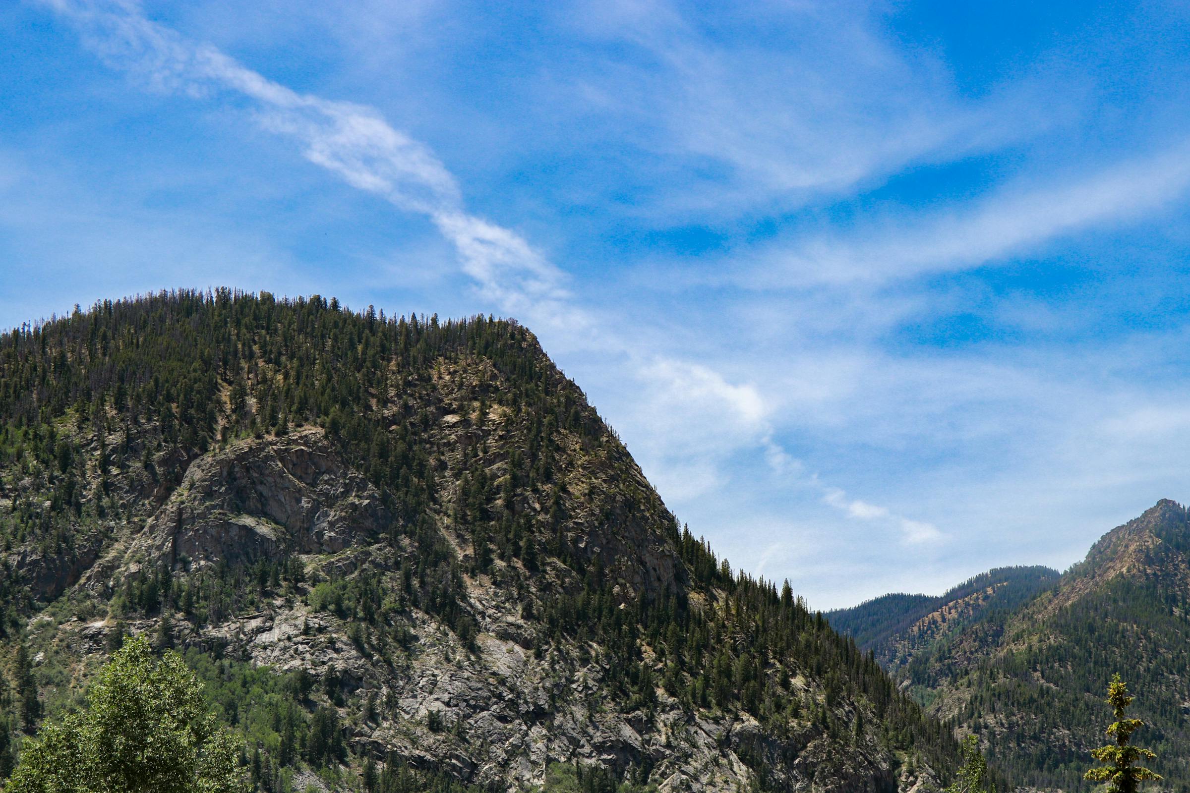 The view of Mountains from the taprroom