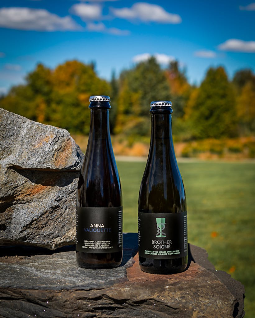 Bottles of Anna Valiquette and Brother Soigné: Gin Barrel-Aged
