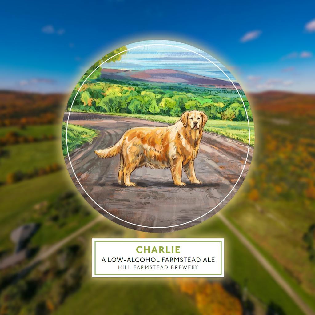 Charlie label on foliage Charlie label on foliage