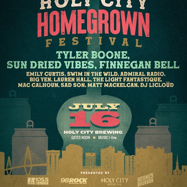“Homegrown” Holy City Beer Festival with 105.5 The Bridge, Holy City Brewing & Boone’s Bourbon!