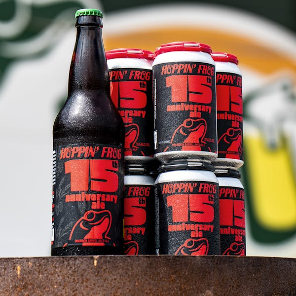 15th Anniversary Beer_4 pk and 22oz bottle _2nd beer image