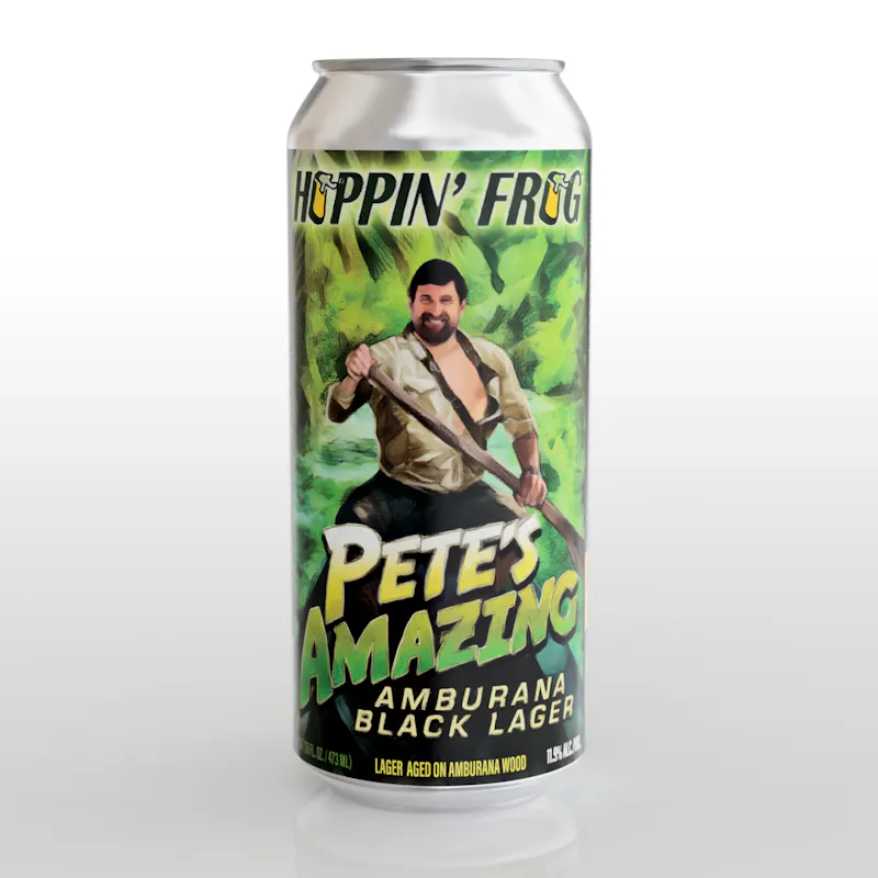 Pete’s Amazing Amburana Black Lager by Hoppin' Frog Brewing Co