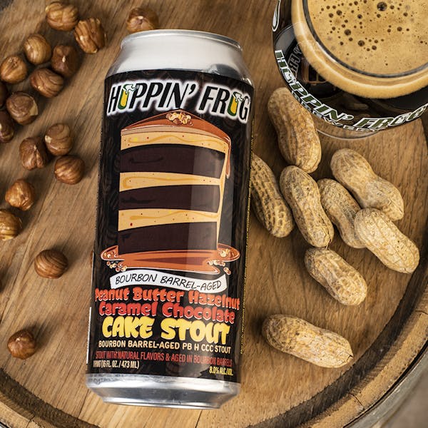 Bourbon Barrel-Aged Peanut Butter Hazelnut Caramel Chocolate Cake Stout Release!