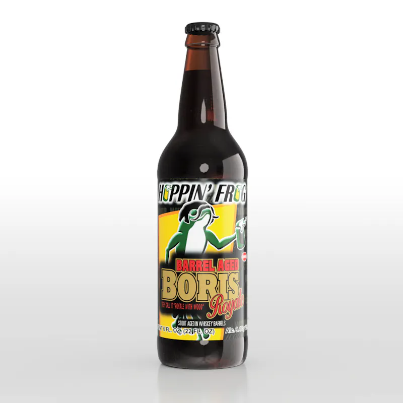 Barrel-Aged B.O.R.I.S. Royale Oatmeal Imperial Stout by Hoppin' Frog Brewing Co