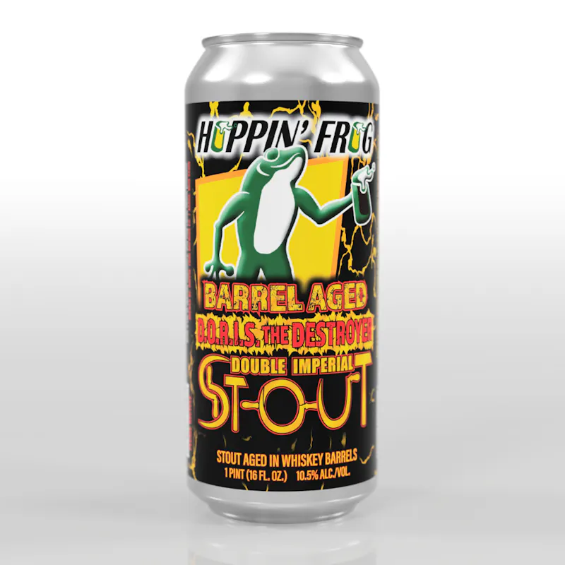 Barrel-Aged D.O.R.I.S. The Destroyer Double Oatmeal Imperial Stout by Hoppin' Frog Brewing Co