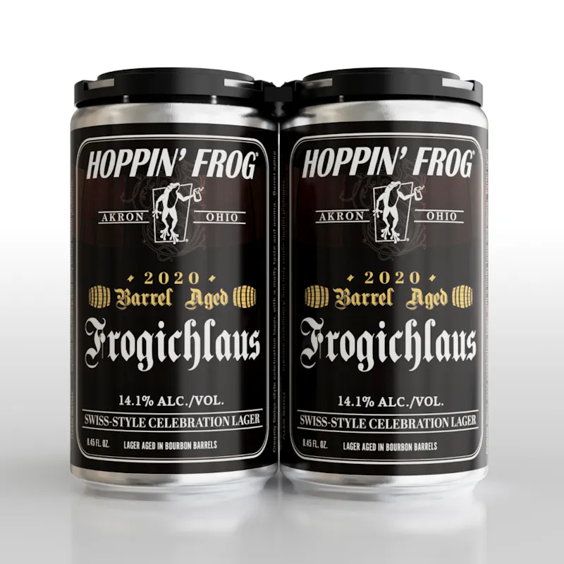 Barrel-Aged Frogichlaus Swiss-style Celebration Lager (2020) by Hoppin' Frog Brewing Co