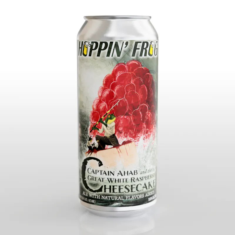 Captain Ahab and the Great White Raspberry Cheesecake by Hoppin' Frog Brewing Co