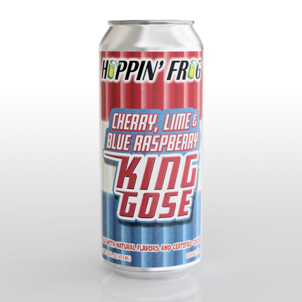Cherry, Lime, and Blue Raspberry King Gose