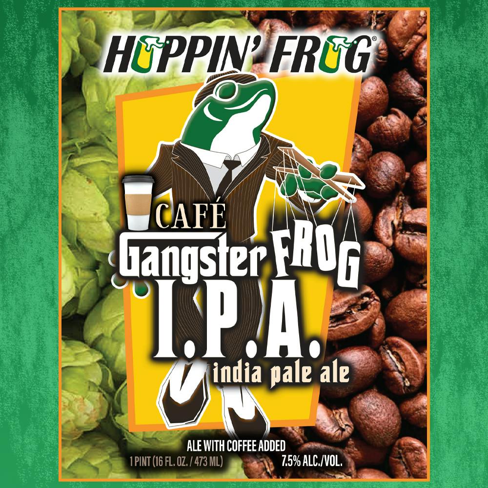 NEW RELEASE!!! Cafe Gangster Frog IPA Hoppin' Frog