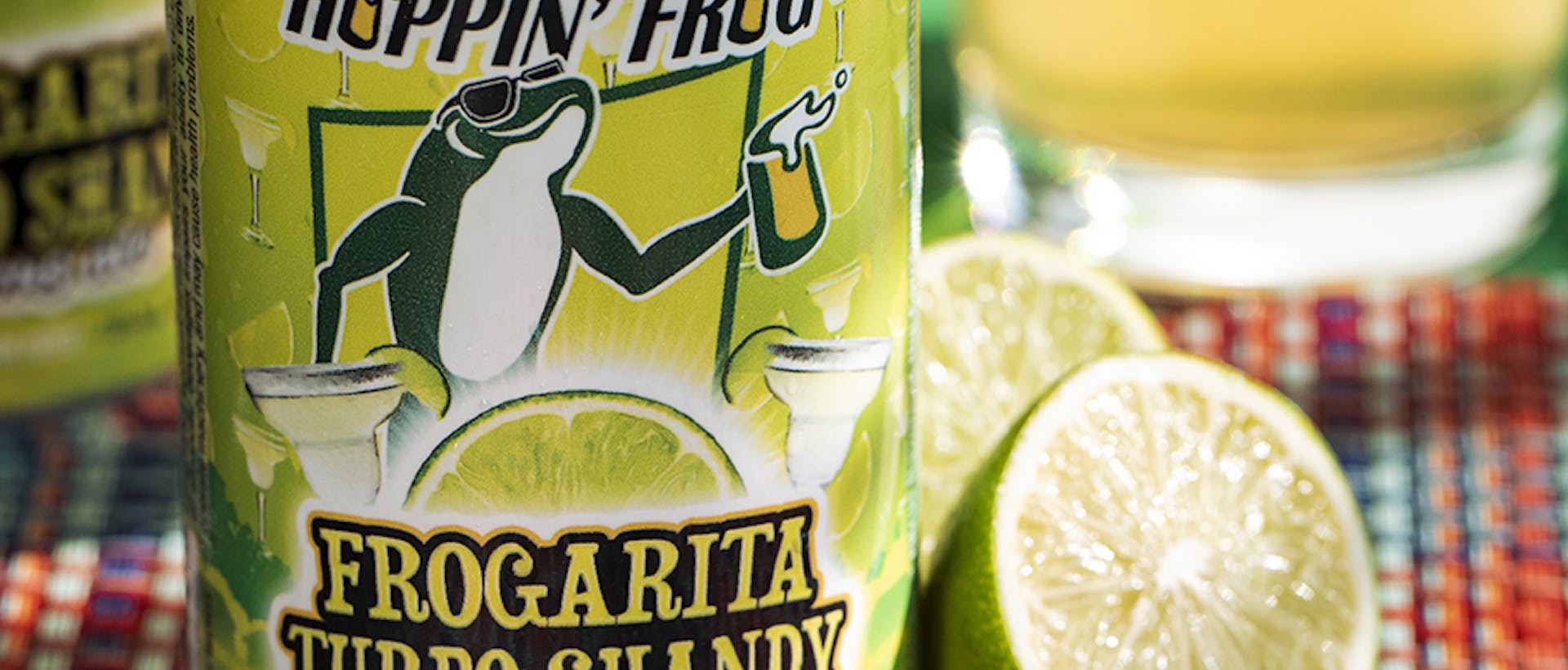 Frogarita turbo shandy beer with lime