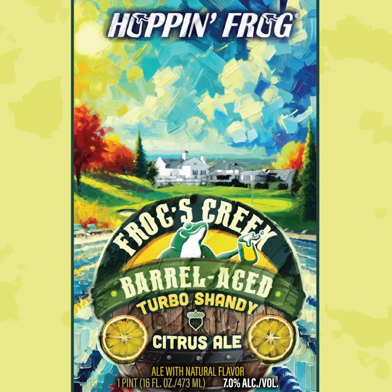 Frog's Creek Barrel-Aged Turbo Shandy Citrus Ale by Hoppin' Frog Brewing Co