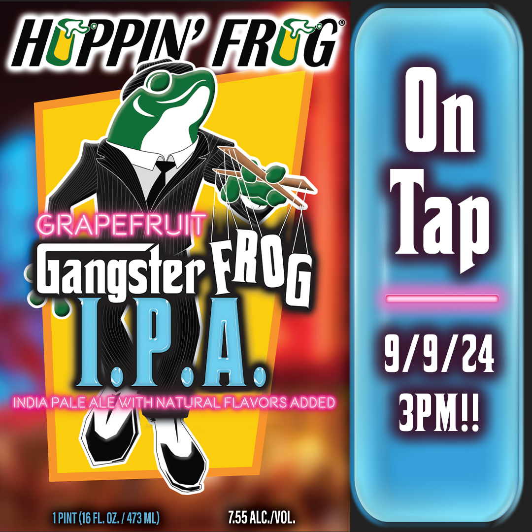 Grapefruit Gangster Frog IPA BACK ON TAP!!!