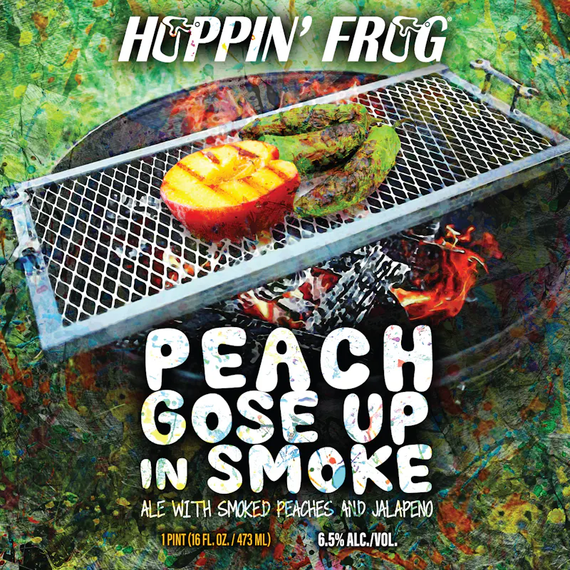 Peach Gose Up In Smoke by Hoppin' Frog Brewing Co