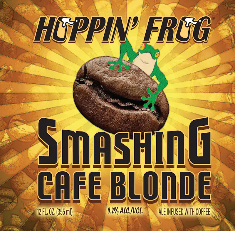 Smashing Cafe Blonde by Hoppin' Frog Brewing Co
