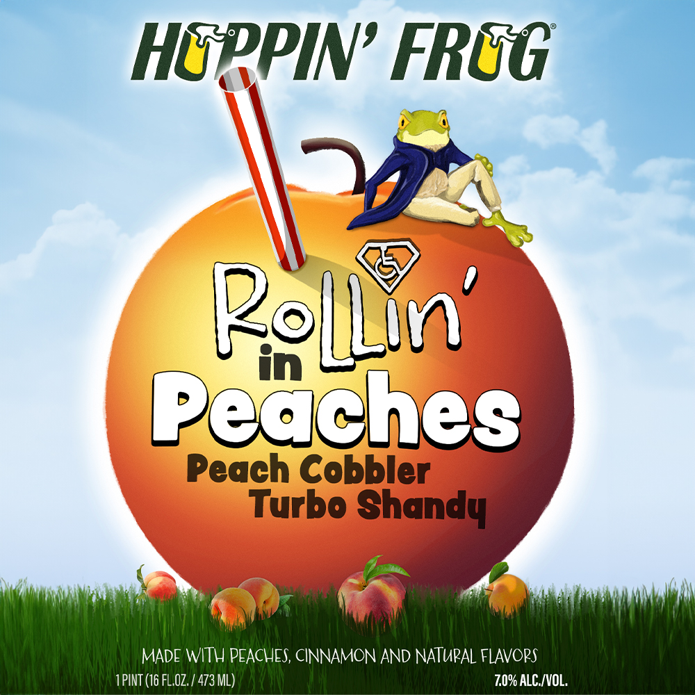 Rollin’ in Peaches Peach Cobbler Turbo Shandy!!!