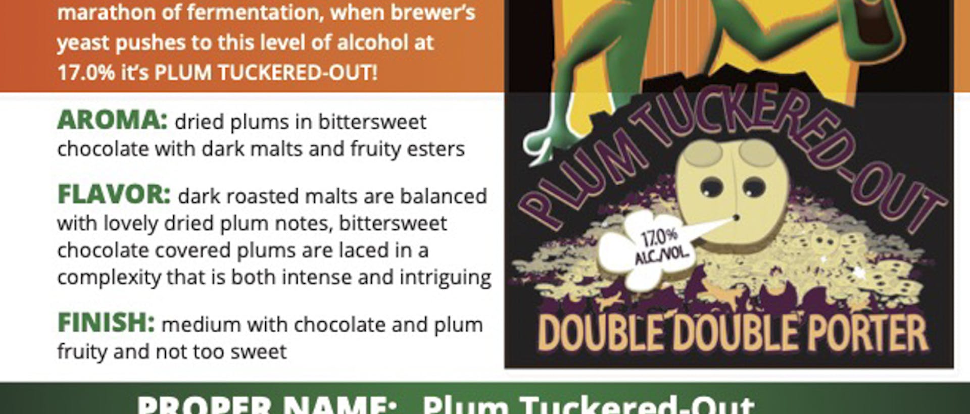 HF_Sell Sheet - High Gravity Series - Plum Tuckered-Out Double Double Porter (updated 01-13-2022)