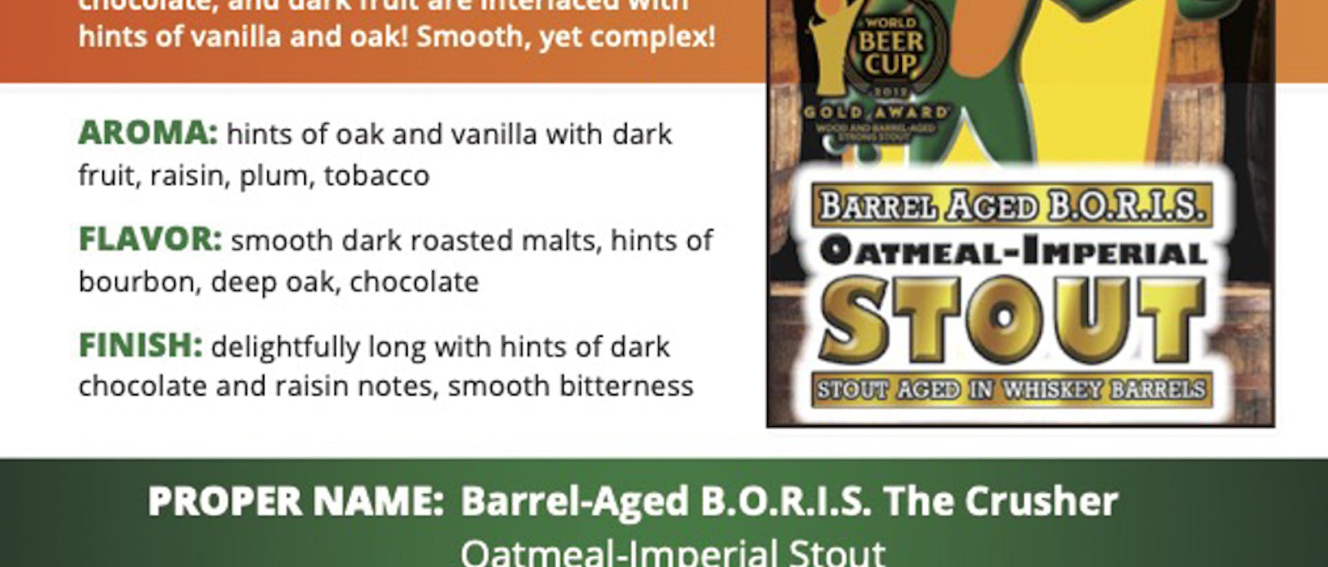 HF_Sell Sheet - Year Round - Barrel-Aged B.O.R.I.S. The Crusher Oatmeal Imperial Stout (updated 01-27-2022)