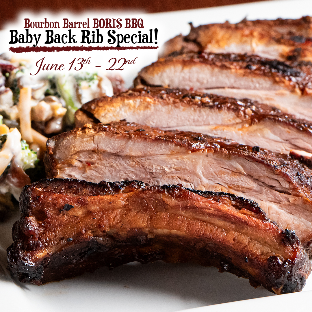 Bourbon Barrel BORIS BBQ St. Louis Rib Special