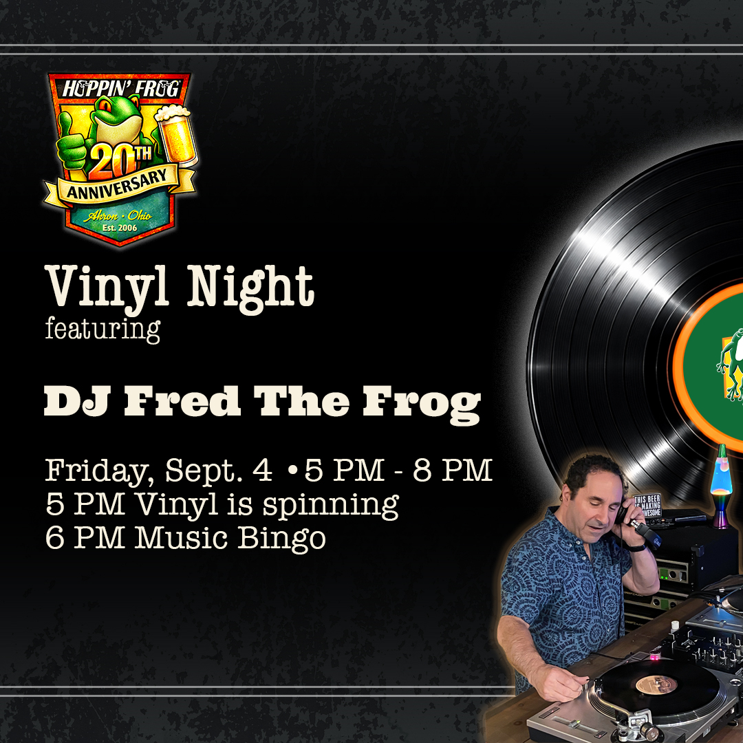 Vinyl Night + Music Bingo with DJ Fred The Frog