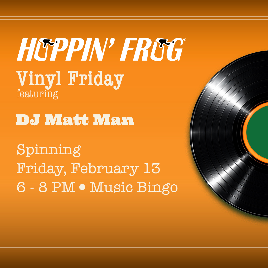 Vinyl Friday + Music Bingo featuring: Matt Man!