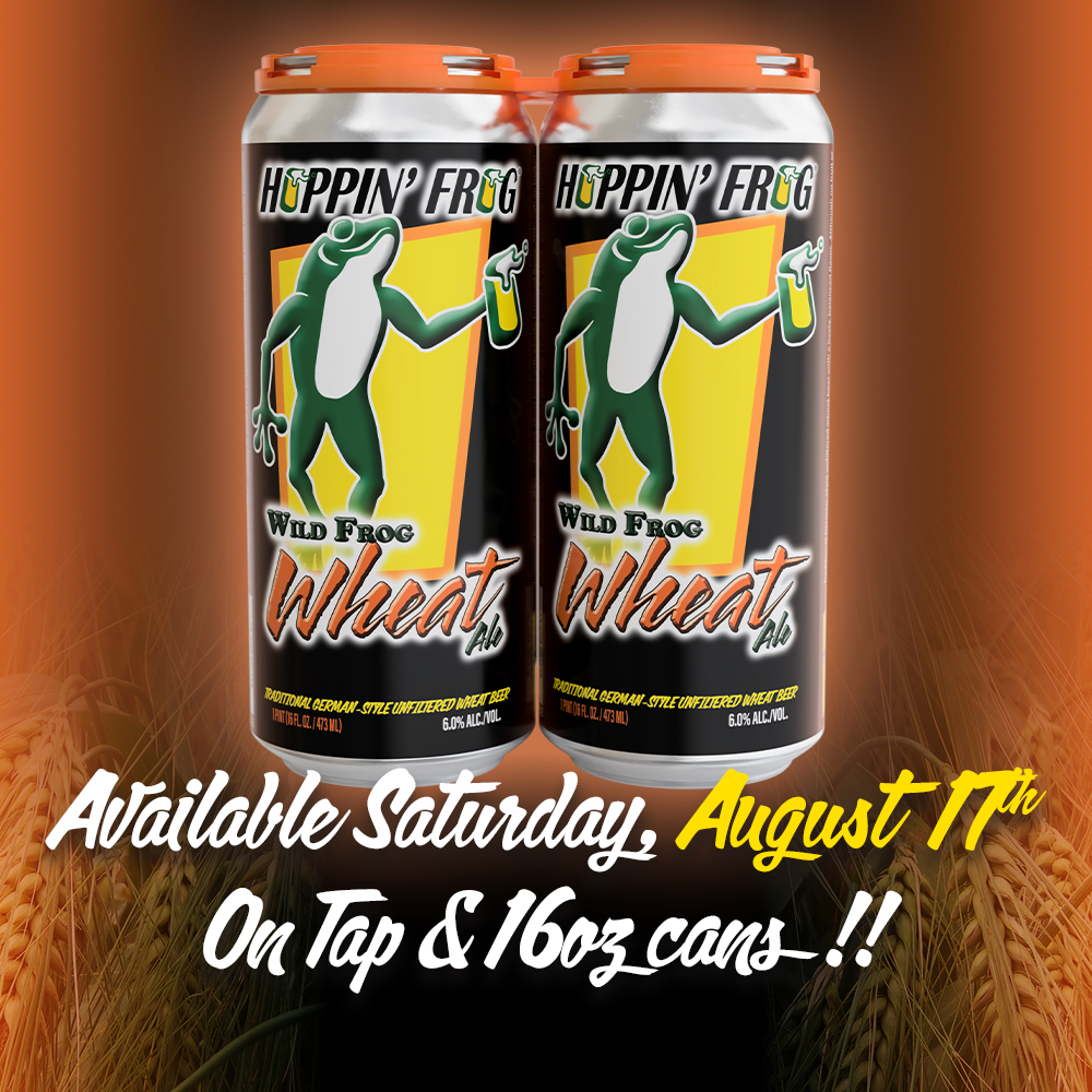 Welcome Back Wild Frog Wheat Ale!!!