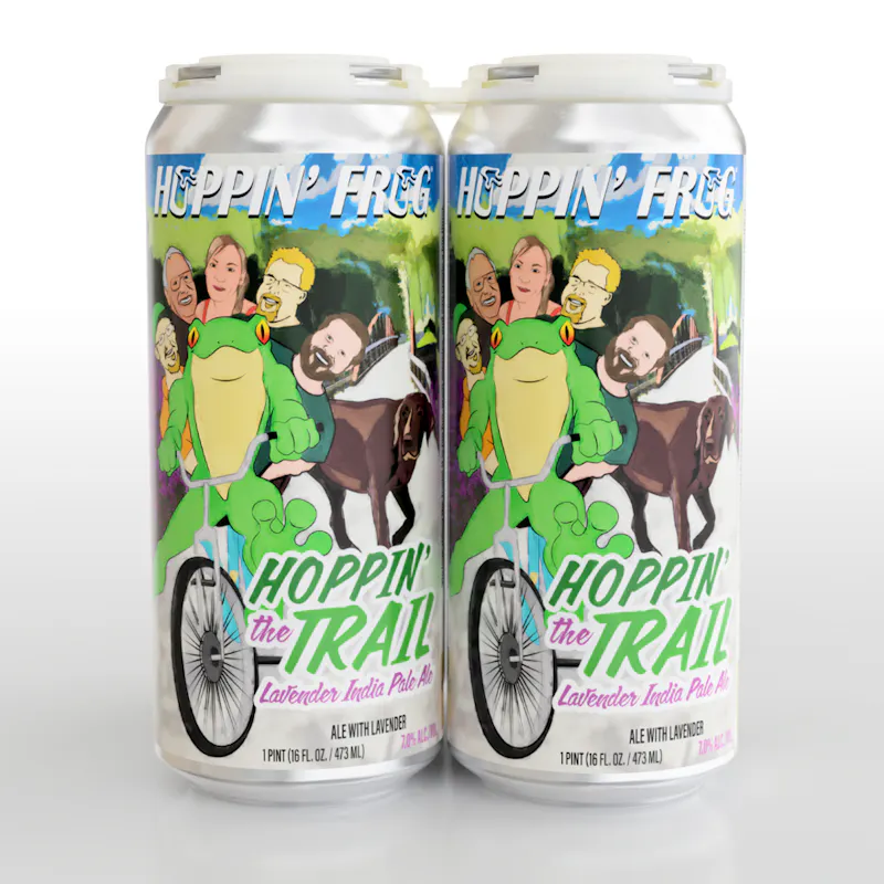 Hoppin’ The Trail Lavender IPA by Hoppin' Frog Brewing Co