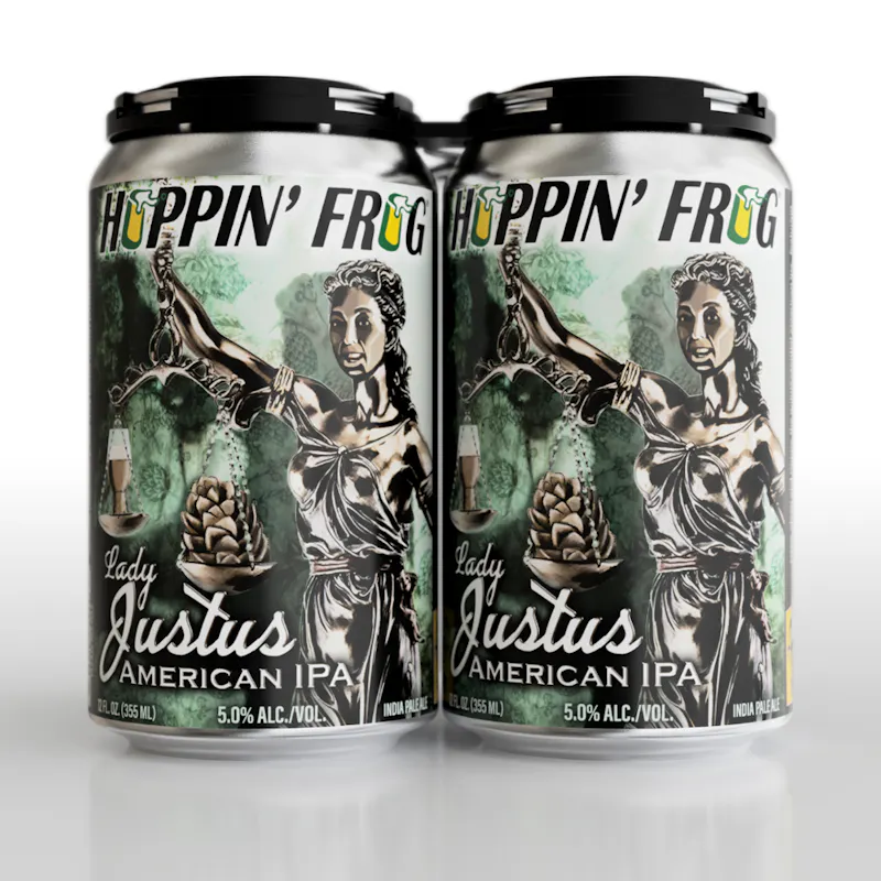 Lady Justus American IPA by Hoppin' Frog Brewing Co