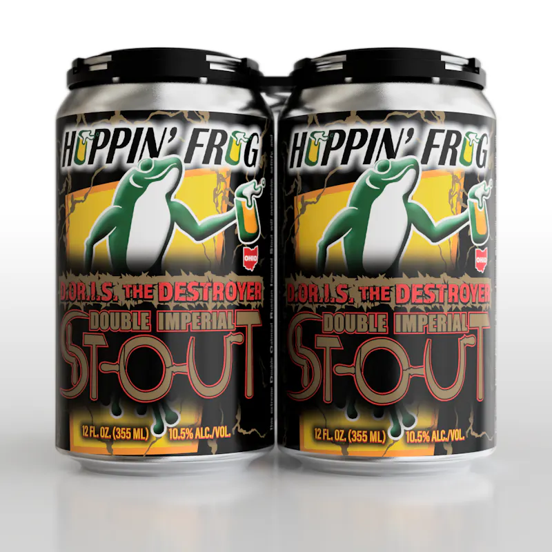 D.O.R.I.S. The Destroyer Double Oatmeal Imperial Stout by Hoppin' Frog Brewing Co