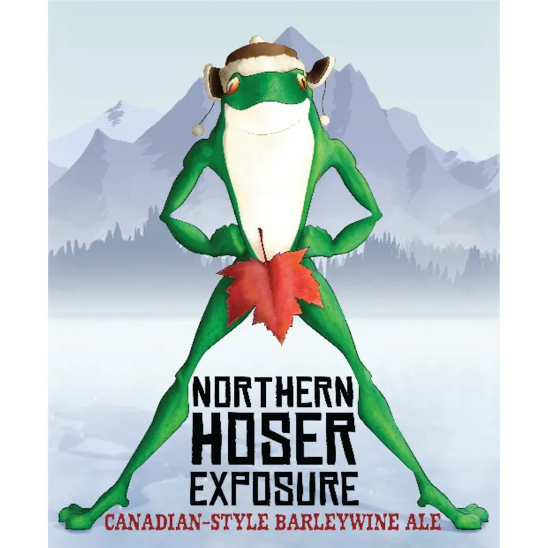 Northern Hoser Exposure Canadian-style Barleywine Ale (2017) by Hoppin' Frog Brewing Co