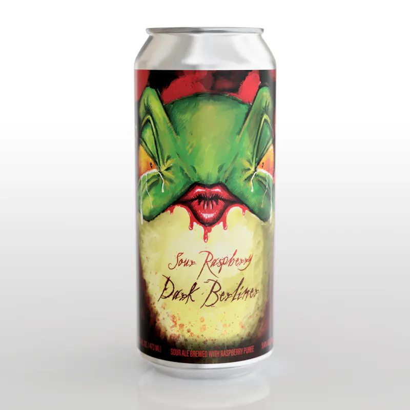 Sour Raspberry Dark Berliner (2022) by Hoppin' Frog Brewing Co