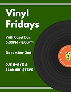 Vinyl Nights December 2nd 5pm to 8pm