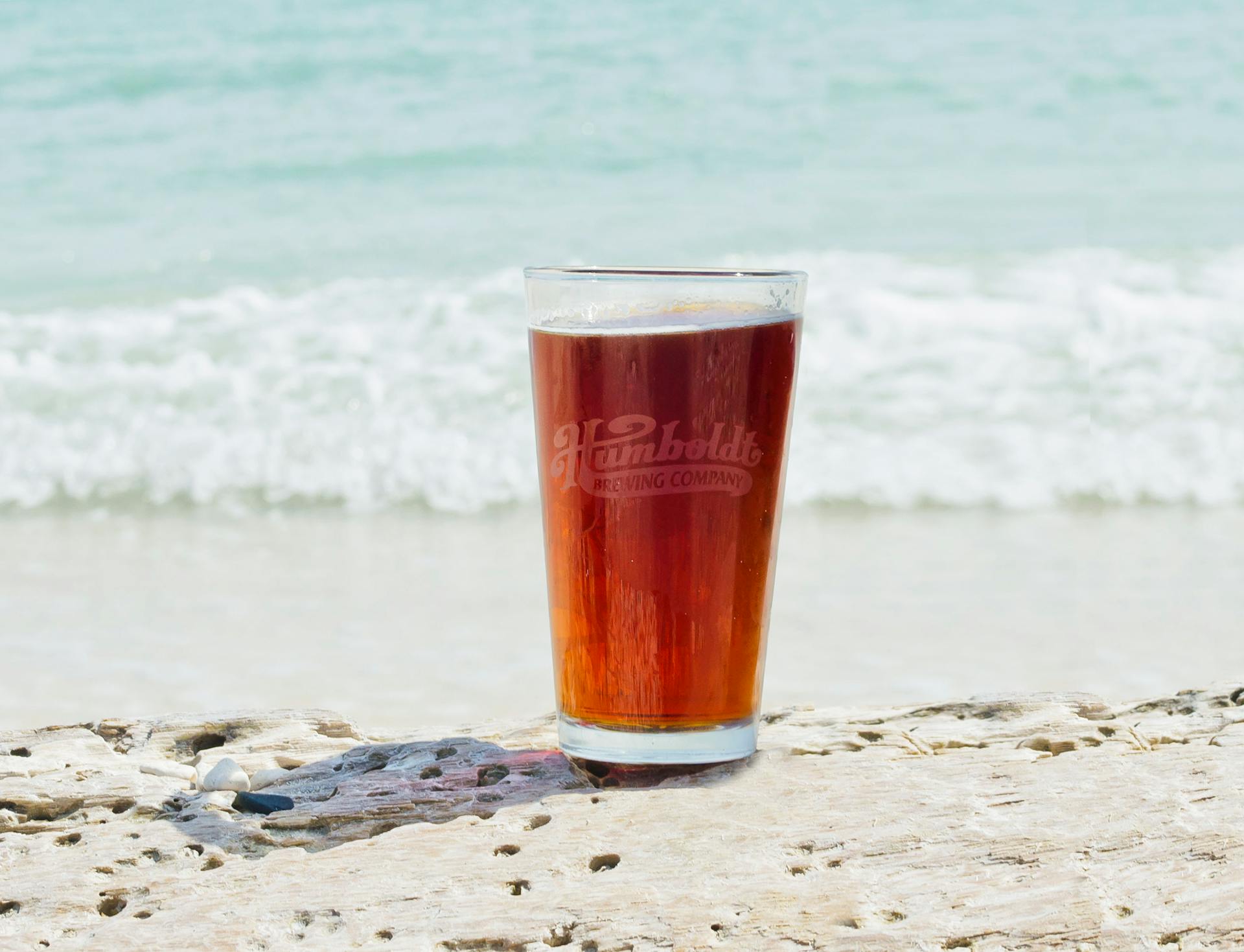 Humboldt Draft Beer On Beach