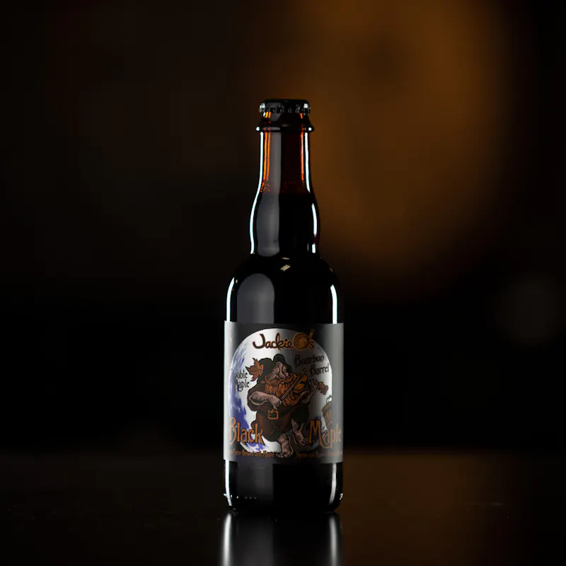 Double Maple Bourbon Barrel Black Maple by Jackie O's Brewery