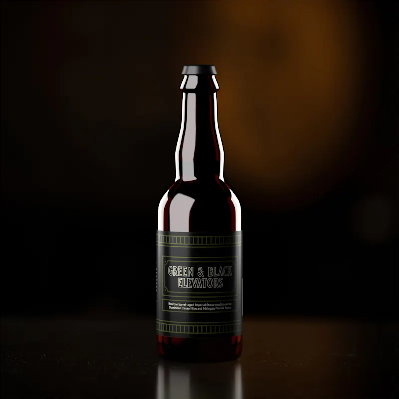 Green & Black Elevators by Jackie O's Brewery