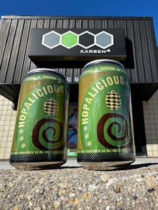 hopalicious cans in front of K4