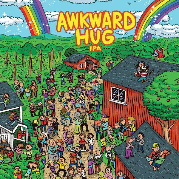 Awkward-Hug-2020-Square Event poster for Distro Details: Awkward Hug