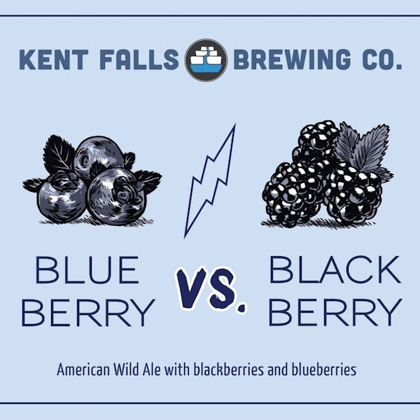 Artwork for Blueberry v Blackberry beer