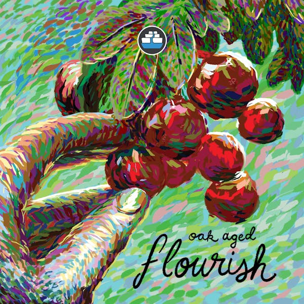 Oak-Aged-Flourish-Square Artwork for Oak Aged Flourish beer