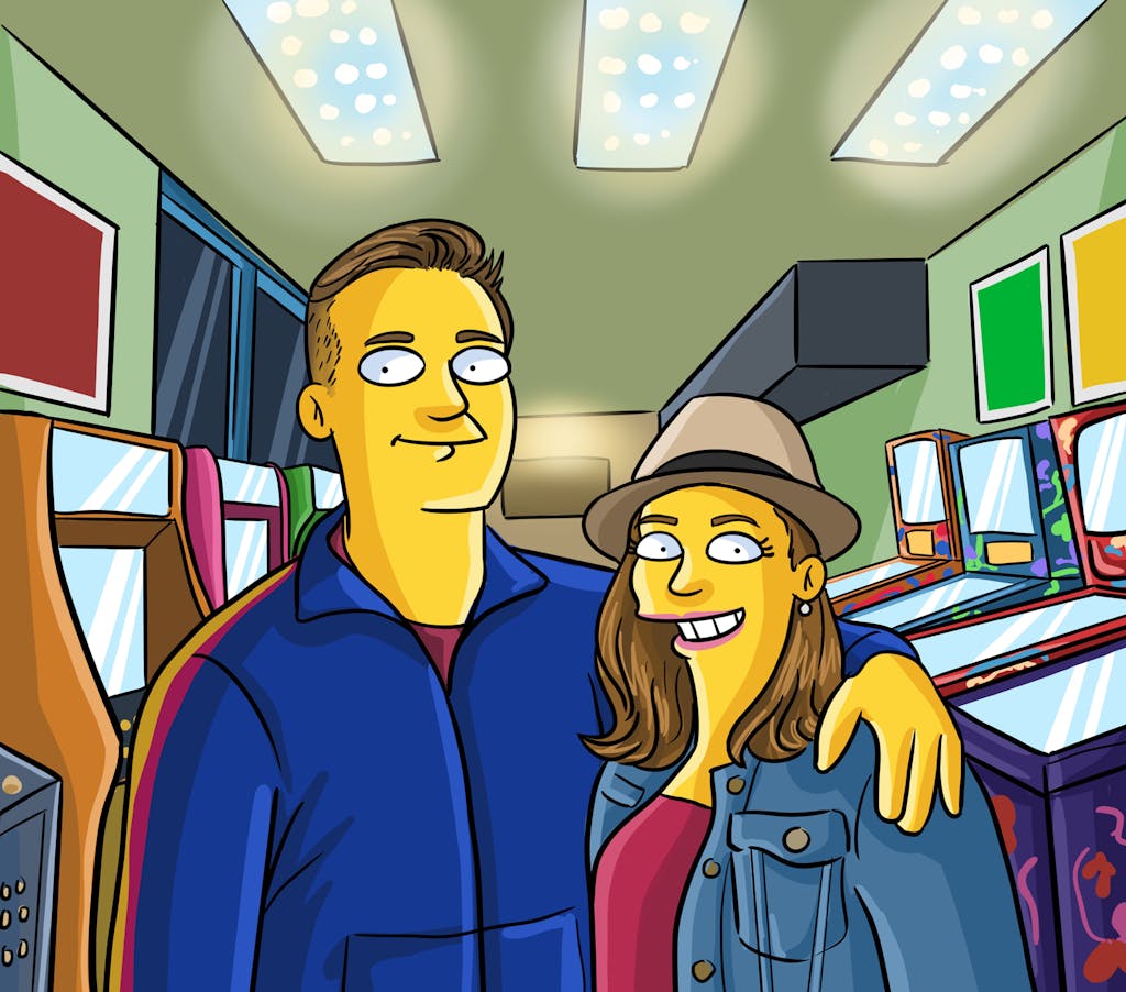 Adam&Anna-IMG_9700 Cartoon of Adam and Anna