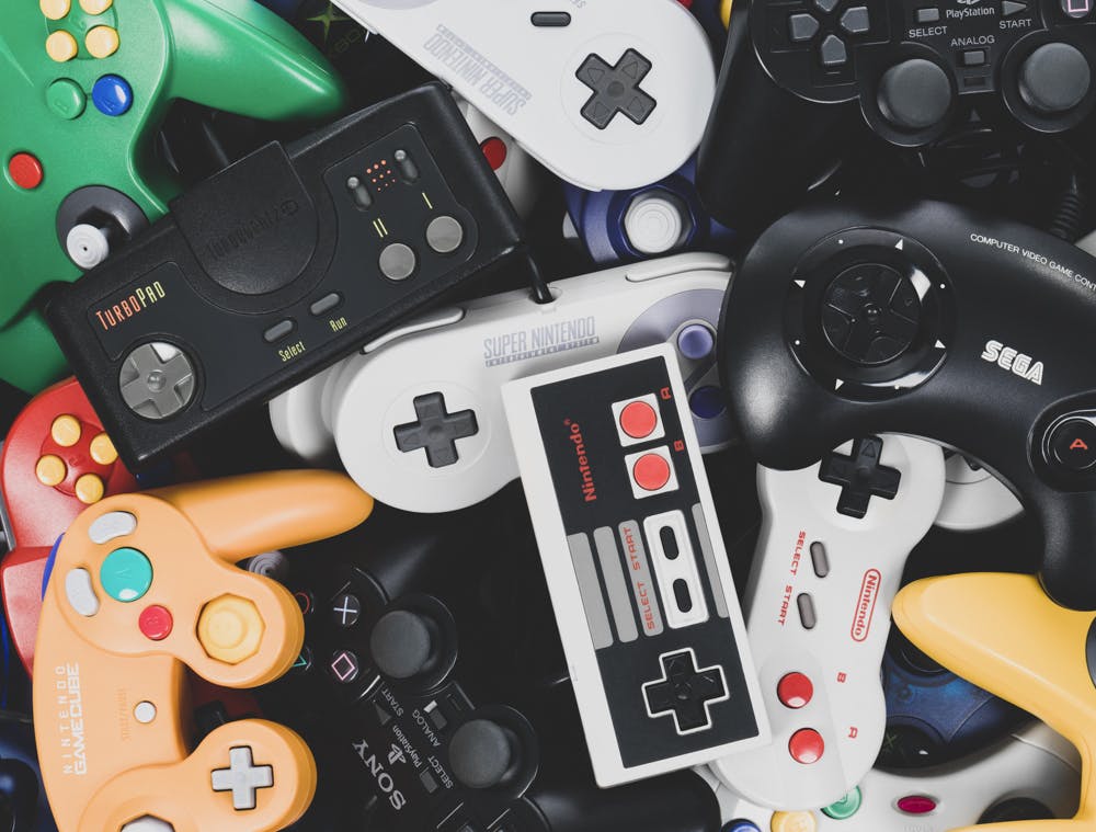 Playing Retro Video Games Playing Retro Video Games