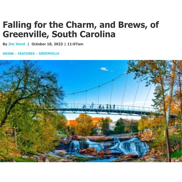 Falling for the Charm, and Brews, of Greenville, South Carolina