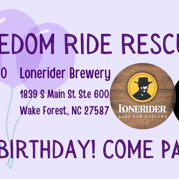 Freedom Ride Rescue Turns 3!