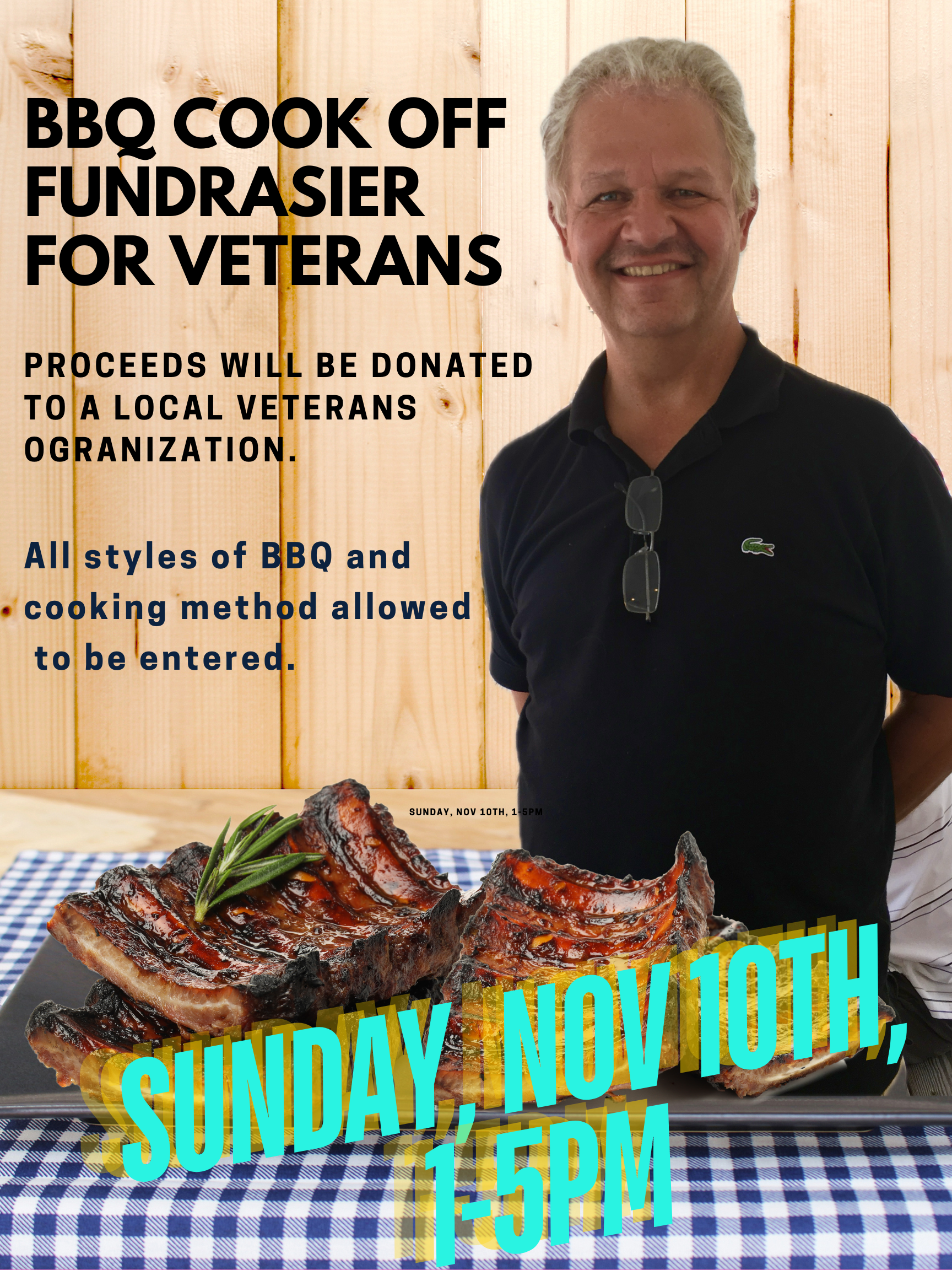 Veteran’s Day BBQ Cook Off Fundraiser