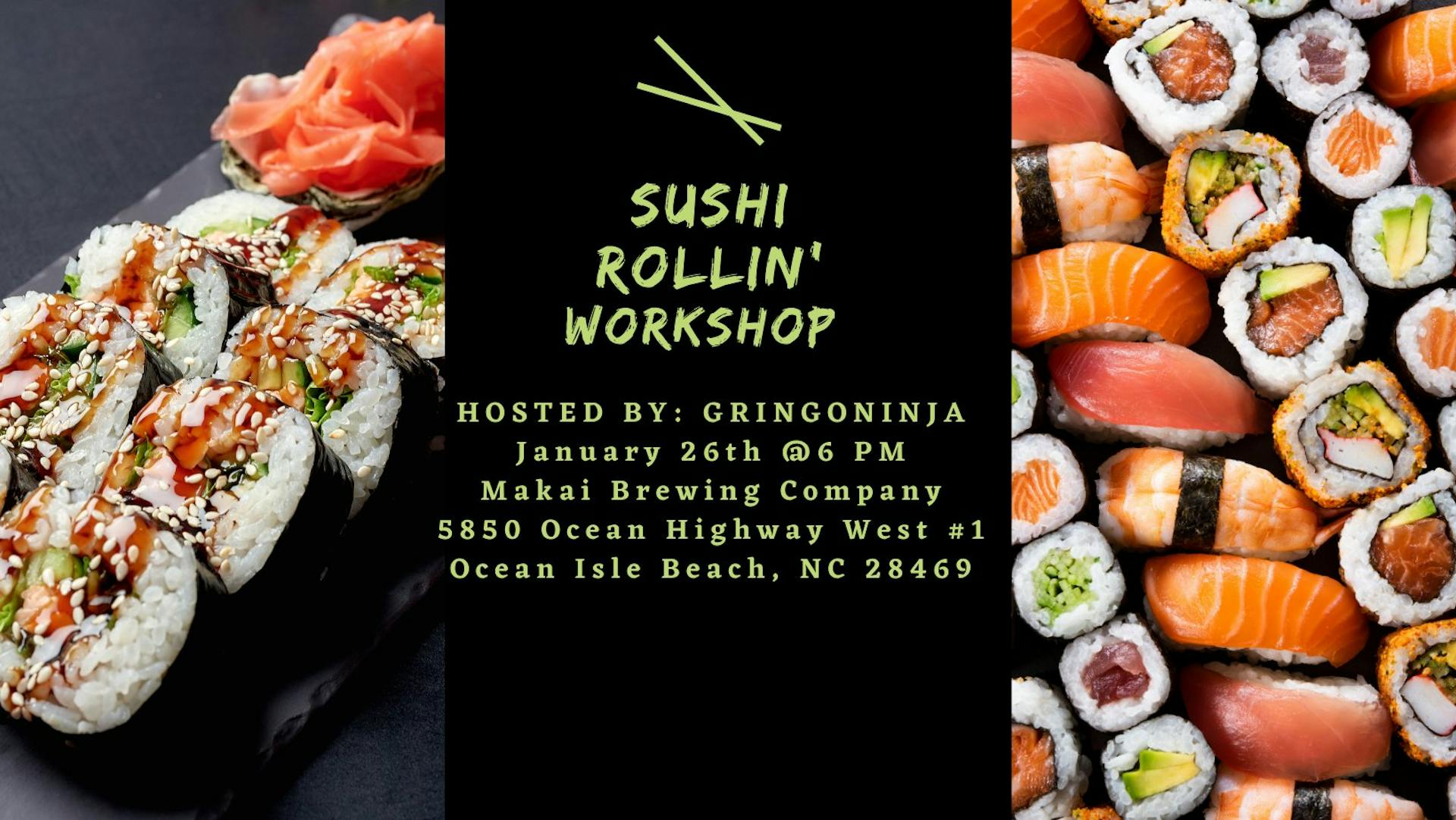 Sushi Rollin 101 Banner