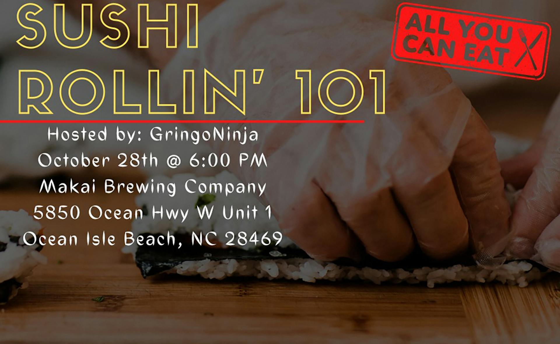 Sushi Rollin 101 Banner