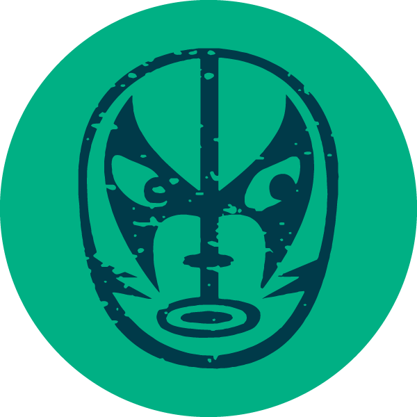 mask-3 green luchador mask illustration
