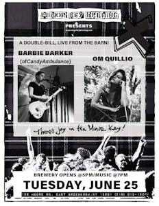 Barbie Barker & Om Quillio concert poster