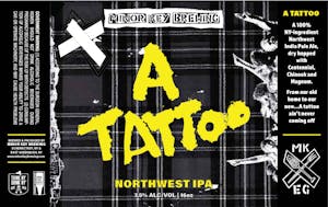 A Tattoo, NW IPA beer label