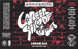 Career Suicide Cream Ale beer label